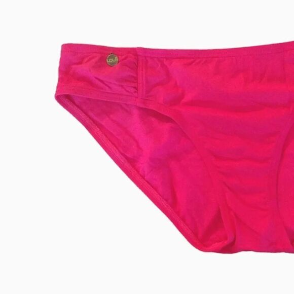 Lole Activewear Pink Mid Rise Active Bikini Swim Bottoms Medium - Picture 6 of 12